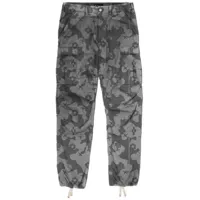 purple brand pantalon cargo p503 à imprimé camouflage - gris