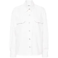 agolde chemise gwen en coton - blanc