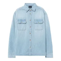 john elliott chemise princetown en jean - bleu
