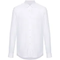 patrizia pepe chemise à rayures en jacquard - blanc