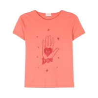 mother t-shirt en coton à imprimé graphique - orange