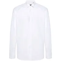 corneliani chemise en popeline de coton - blanc