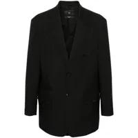 y-3 blazer sport uniform en polyester recyclé - noir