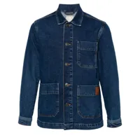 boggi milano veste en jean à patch logo - bleu