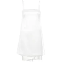 p.a.r.o.s.h. robe papavero à coupe courte - blanc