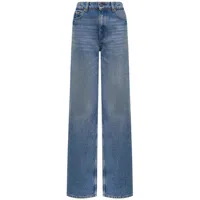 12 storeez jean en coton biologique à coupe ample - bleu