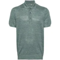 corneliani t-shirt en maille mouchetée - vert