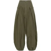 r13 pantalon court jesse à poches cargo - vert