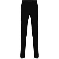 givenchy pantalon droit à plaque logo - noir