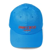 jimmy choo casquette à logo brodé - bleu