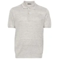 corneliani t-shirt en maille mouchetée - gris