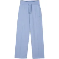 woolrich pantalon de jogging à coupe droite - bleu