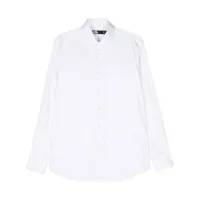 karl lagerfeld chemise en popeline à col pointu - blanc