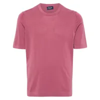drumohr t-shirt en maille fine - rose
