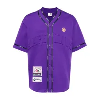 aape by *a bathing ape® chemise à finitions à logo - violet