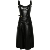 elisabetta franchi robe trapèze à design à empiècements - noir