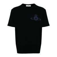vivienne westwood t-shirt à logo orb - noir