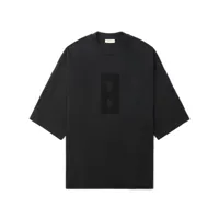 fear of god t-shirt oversize à broderies - noir