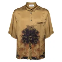 laneus chemise à imprimé palmier - vert