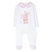 le bebé enfant pyjama à imprimé ourson - blanc
