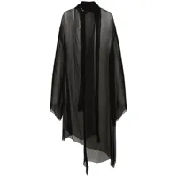 bimba y lola robe mi-longue à effet de transparence - noir