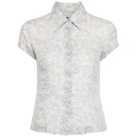 chanel pre-owned chemise à imprimé cambon (1999) - blanc