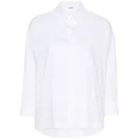 peserico chemise en popeline de coton - blanc