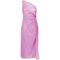 oséree robe longue lumière à détail de nœud - violet