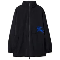 burberry veste zippée à broderies ekd - noir