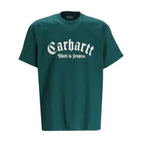carhartt wip t-shirt onyx à logo imprimé - vert