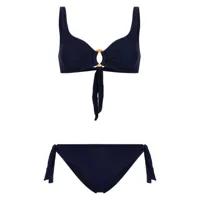 fisico ring-detailing bikini set - bleu