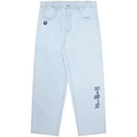 aape by *a bathing ape® jean à coupe ample - blanc