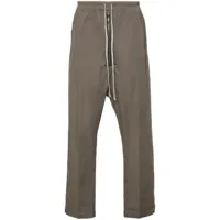 rick owens pantalon fuselé à plis marqués - gris