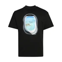 blue sky inn t-shirt jet island en coton - noir