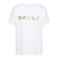 bally t-shirt en coton à logo imprimé - blanc
