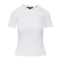 veronica beard t-shirt noorie en coton stretch - blanc