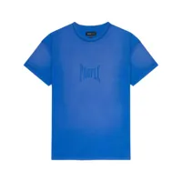 purple brand t-shirt en coton à logo imprimé - bleu
