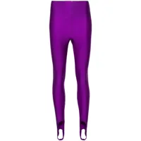the andamane pantalon à détails sous-pieds - violet