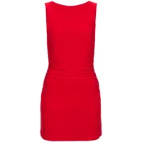 norma kamali robe courte pickleball - rouge
