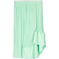 lanvin jupe plissée à design asymétrique - vert