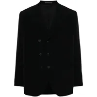 yohji yamamoto double-breasted blazer - noir