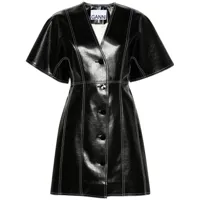 ganni robe courte future oleatex - noir