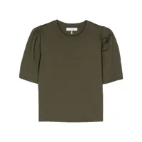 frame t-shirt en coton à plis - vert