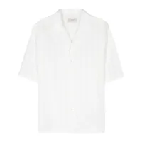 officine generale chemise eren à motif monogrammé en jacquard - blanc