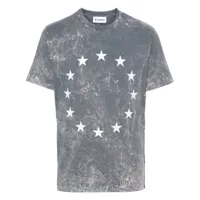 etudes t-shirt en coton à imprimé étoiles - gris