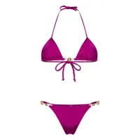 reina olga bikini splash à bonnets triangles - violet