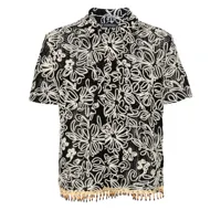 andersson bell chemise à fleurs brodées - noir