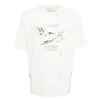 domrebel t-shirt scuff picnic - blanc