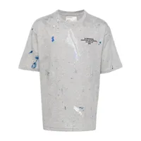 domrebel t-shirt fizz à effet taches de peinture - gris