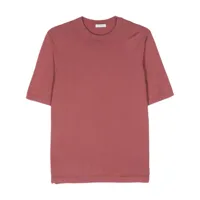 boglioli t-shirt en maille fine - rouge
